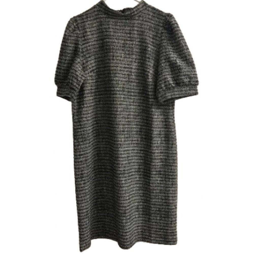 NEW Ann Taylor Shimmer Tweed Puff Sleeve Dress L